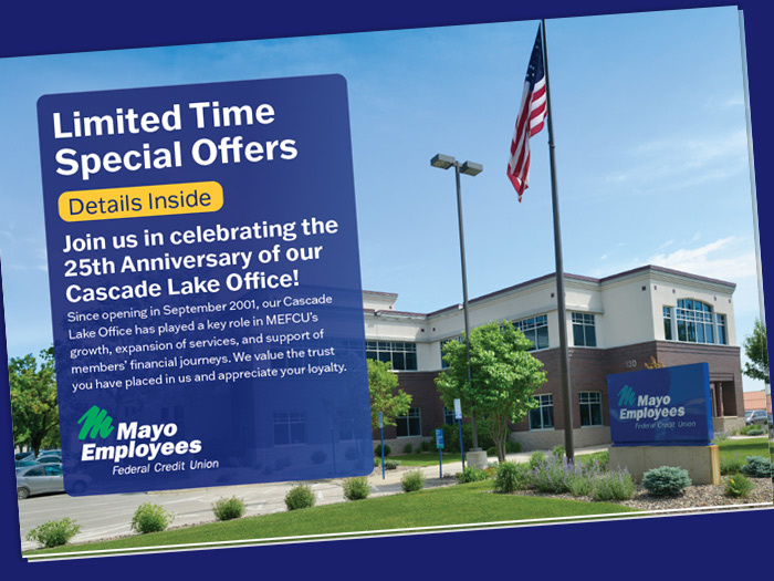 front image of a mailer