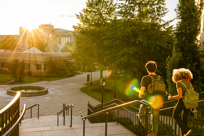 kids on a college campus