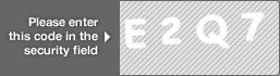captcha code for visual authentication  letter E number 2 letter Q number 7
