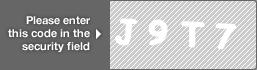 captcha code for visual authentication  letter J number 9 letter T number 7