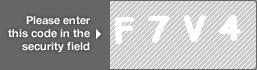 captcha code for visual authentication  letter F number 7 letter V number 4