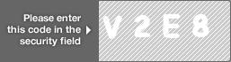 captcha code for visual authentication  letter V number 2 letter E number 8