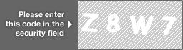 captcha code for visual authentication  letter Z number 8 letter W number 7