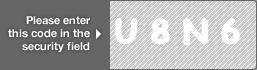 captcha code for visual authentication  letter U number 8 letter N number 6