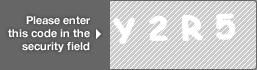 captcha code for visual authentication  letter Y number 2 letter R number 5