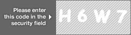 captcha code for visual authentication  letter H number 6 letter W number 7