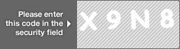 captcha code for visual authentication  letter X number 9 letter N number 8