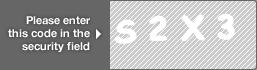 captcha code for visual authentication  letter S number 2 letter X number 3